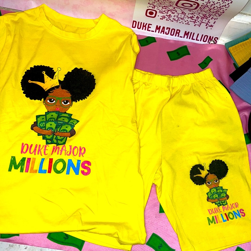 Duke major millions women 2pc biker set